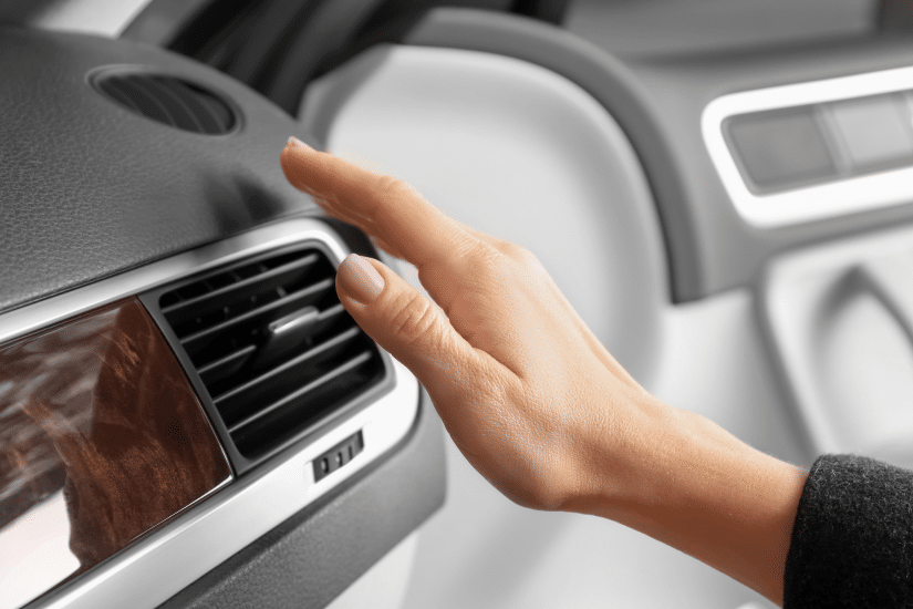 car AC blowing