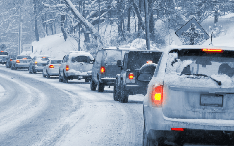 Snow on the road